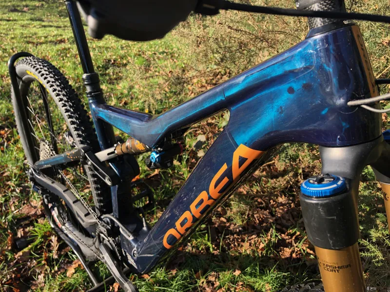 ExDemo Orbea Rise M10 Medium Electric Bike 2021 Coral Blue/Red Gold-1